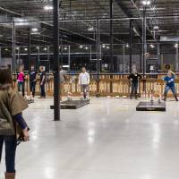 Alumni fowling at the Fowling Fun Event